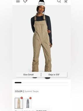 Burton Women's Khaki/Tan Snow Pants